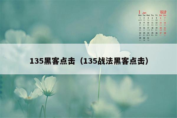 135黑客点击（135战法黑客点击）