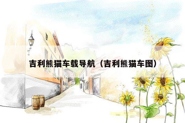 吉利熊猫车载导航（吉利熊猫车图）