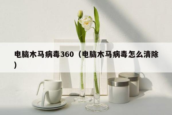 电脑木马病毒360（电脑木马病毒怎么清除）
