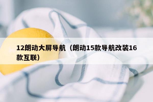 12朗动大屏导航（朗动15款导航改装16款互联）