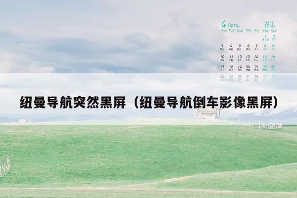纽曼导航突然黑屏（纽曼导航倒车影像黑屏）