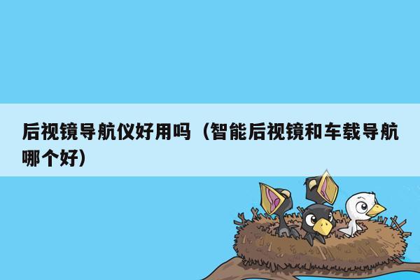 后视镜导航仪好用吗（智能后视镜和车载导航哪个好）