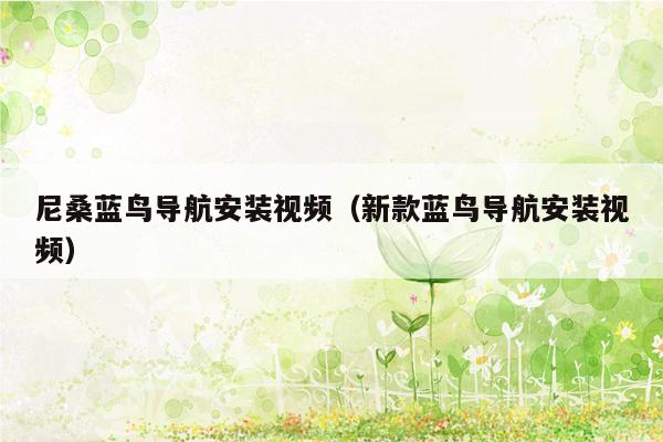 尼桑蓝鸟导航安装视频（新款蓝鸟导航安装视频）
