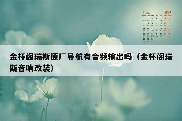 金杯阁瑞斯原厂导航有音频输出吗（金杯阁瑞斯音响改装）