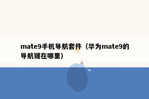 mate9手机导航套件（华为mate9的导航键在哪里）