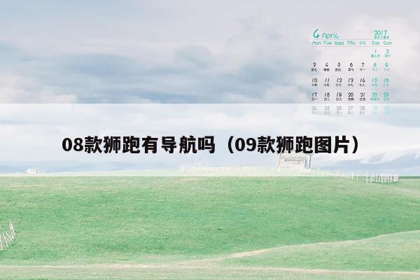 08款狮跑有导航吗（09款狮跑图片）