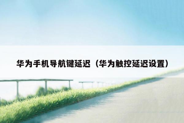 华为手机导航键延迟（华为触控延迟设置）