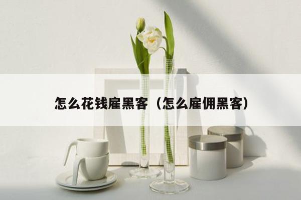 怎么花钱雇黑客（怎么雇佣黑客）